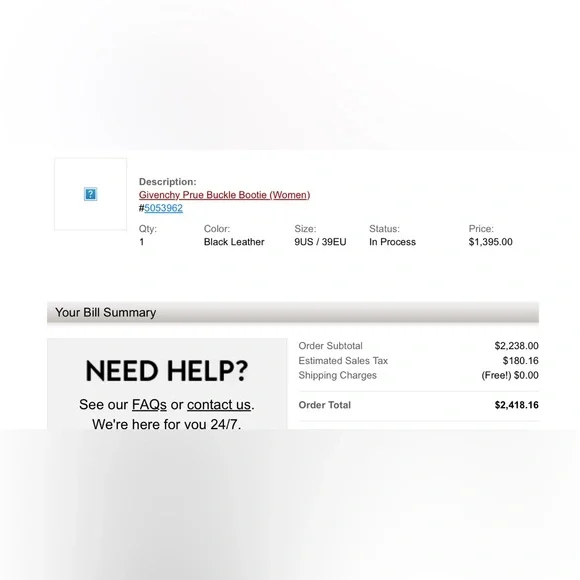 Givenchy Prue Black Leather Buckle Boot - Picture 2 of 14